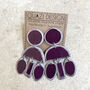 Fair Trade Eco Recycled Paper Chunky Statement Earrings, thumbnail 7 of 12