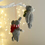 Felt Rucksack Bear And Elephant Decoration, thumbnail 1 of 3