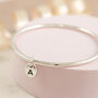 Personalised Solid Silver Pebble Bangle, thumbnail 1 of 12