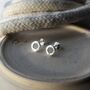 Small Textured Circle Studs, thumbnail 12 of 12