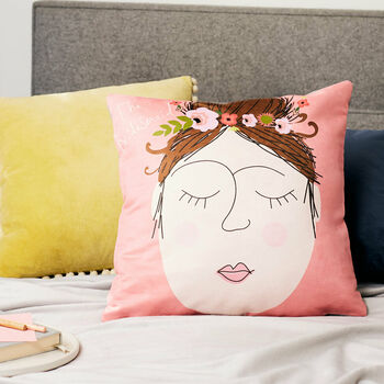 Personalised Bridesmaid Gift Face Cushion, 3 of 4