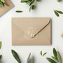Custom Foil Stickers For Wedding Invitation Envelopes And Favours Elegant Minimalist, thumbnail 9 of 12