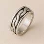 Personalised Mens Sterling Silver Celtic Braid Spinning Ring, thumbnail 1 of 11
