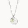Personalised Disc And Birthstone Necklace, thumbnail 3 of 7