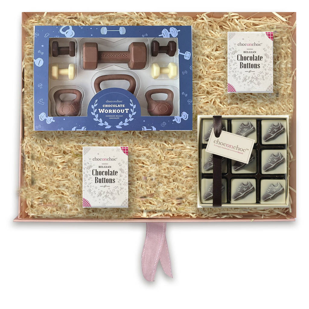 Chocolate Workout Hamper By Choc on Choc