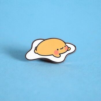 Fried Egg Enamel Pin | Cute Pin Badges, 3 of 6