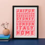 Our Favourite Places Personalised Print, thumbnail 1 of 11