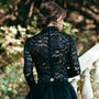 Long Sleeved Black Lace Top, thumbnail 1 of 12