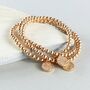 18ct Rose Gold Plated Sparkle Bracelet, thumbnail 4 of 4