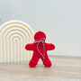 Red Gingerbread Candle Festive Christmas Decoration, thumbnail 6 of 7
