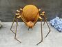 Huge Spider Garden Ornament 35cm Distressed Rusty Metal, thumbnail 1 of 12