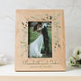 Personalised Wedding Name And Date Oak Photo Frame, thumbnail 5 of 5