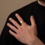Engraved Initial Signet Ring In Silver Or Gold, thumbnail 4 of 11