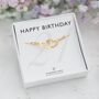 Personalised Double Heart Bracelet – Sterling Silver 21st Birthday Gift For Her, thumbnail 1 of 9
