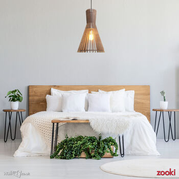 Zooki Two 'Mielikki' Wooden Pendant Light, 7 of 8