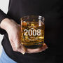 Personalised Engraved Vintage Style Whiskey Glass For Men, thumbnail 5 of 5