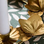 Floral Brass Effect Wreath Candle Holder, thumbnail 5 of 5