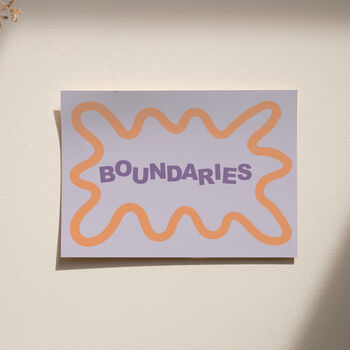 Boundaries Typography Print, 3 of 8