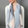 Personalised Eco Colour Block Print Scarf, thumbnail 5 of 12
