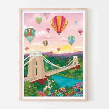 Bristol Balloon Fiesta Over Clifton Bridge Art Print, 4 of 4