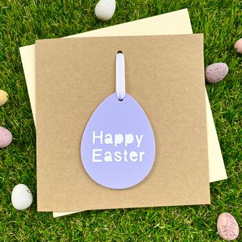 Personalised Easter Acrylic Egg Decoration Card, 3 of 4