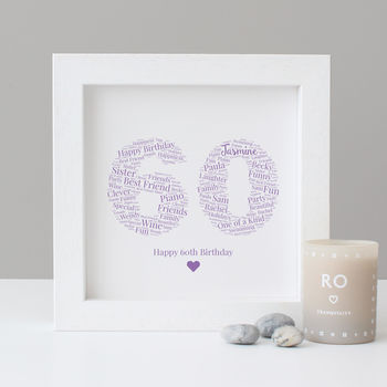Personalised 60th Birthday Gift Print, 6 of 7
