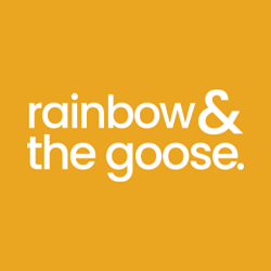logo rainbow and the goose