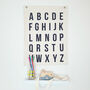'Alphabet' Screenprinted Fabric Wall Hanging, thumbnail 2 of 5