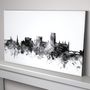 Durham Skyline Cityscape Black And White, thumbnail 2 of 5