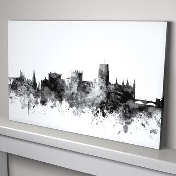 Durham Skyline Cityscape Black And White, 2 of 5