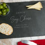 Personalised Funny Slate Cheese Board For Him, thumbnail 1 of 4
