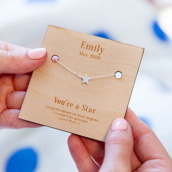 'You're A Star' Personalised Sterling Silver Necklace, 2 of 12