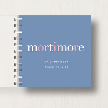 Personalised Family Name Small Notebook, 6 of 10