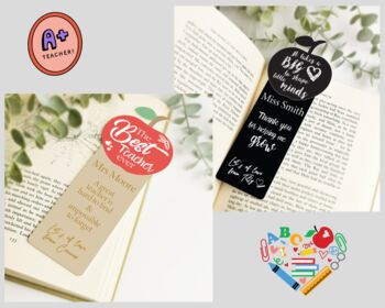 Personalised Apple Teacher Bookmarks Two Designs, 7 of 7