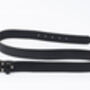 Handmade Black Leather Belt Men's English Leather 35mm Wide, thumbnail 6 of 10