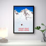 Personalised Powder Skier Art Print, thumbnail 2 of 7