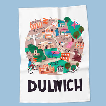 Dulwich Map Tea Towel, 2 of 3