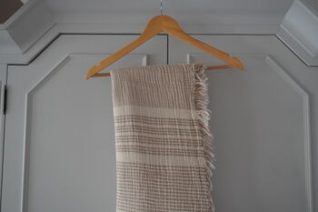 Striped Organic Cotton Peshtemal Towel, 10 of 10