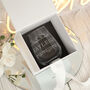 Personalised Floral Divide Stemless Glass And Coaster Gift Set, thumbnail 6 of 7