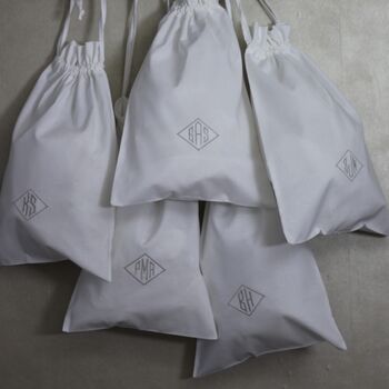 Personalised Shoe/Gift Bag With Embroidered Monogram, 7 of 7
