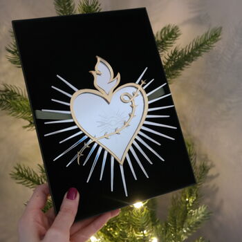 Sacred Heart Christmas Tree Topper, 4 of 4