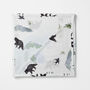Bamboo Baby Swaddle Blanket, Bears Print, thumbnail 5 of 6