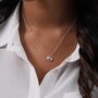 Sterling Silver Granddaughter Happiness Necklace, thumbnail 4 of 5