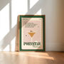 Retro Pornstar Martini Cocktail Print, thumbnail 3 of 3