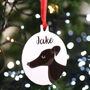 Greyhound Personalised Christmas Tree Dog Decoration, thumbnail 5 of 9