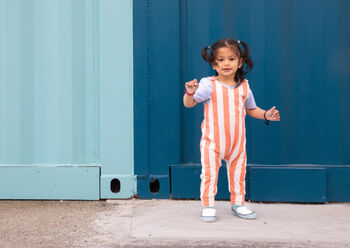 Vertical Stripe Dungarees, 4 of 4