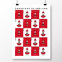 Manchester United 20 Times Champions Of England Poster, thumbnail 2 of 8