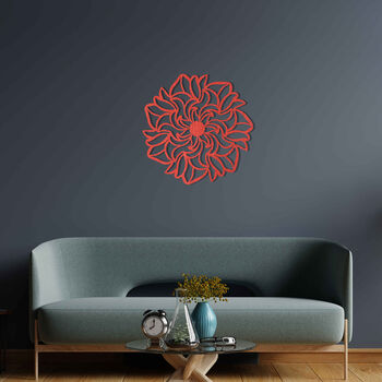 Wooden Mandala Flower Enriching Spaces With Zen Vibes, 10 of 12