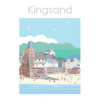 Kingsand Cornwall Travel Print, 3 of 5
