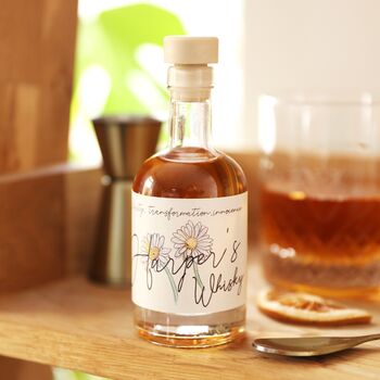 Personalised 10cl Birth Flower Gin, Vodka, Or Whisky, 6 of 9